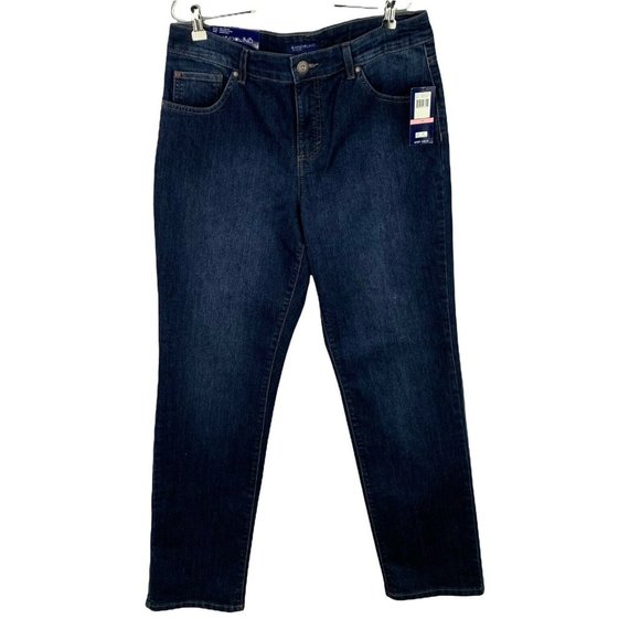 Bandolino Denim - Bandolino Mandie Womens  Jeans Denim Blue Greenwich Wash 10 Stretch Classic New